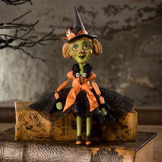 LeeAnne Kress by Bethany Lowe Halloween: Peneloope Witch Doll Figurine sparkle-castle
