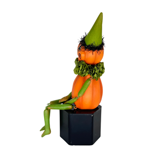 LeeAnne Kress by Bethany Lowe Halloween: Treats Party Pumpkin Head Figurine sparkle-castle