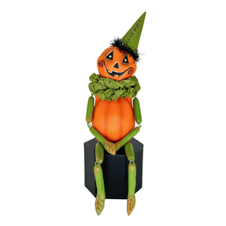 LeeAnne Kress by Bethany Lowe Halloween: Treats Party Pumpkin Head Figurine sparkle-castle