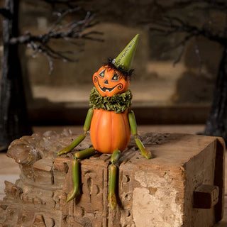 LeeAnne Kress by Bethany Lowe Halloween: Treats Party Pumpkin Head Figurine sparkle-castle
