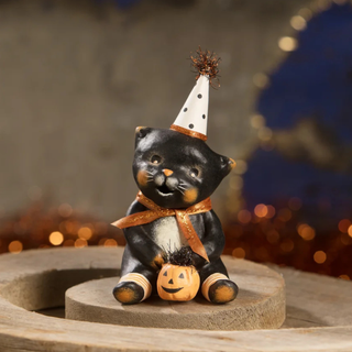 Michelle Allen by Bethany Lowe Halloween: Boots Party Kitty Figurine sparkle-castle