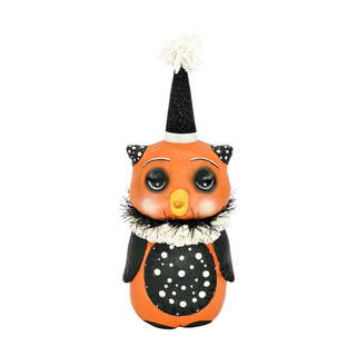 Michelle Allen by Bethany Lowe Halloween: Polka Dot Owl Figurine sparkle-castle