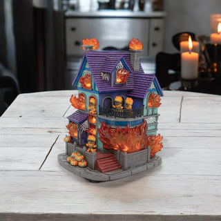 FG Square Halloween Village: Fire Demon Frenzy sparkle-castle