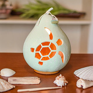 Meadowbrooke Gourds: Sea Turtle Medium Lit Figurine sparkle-castle