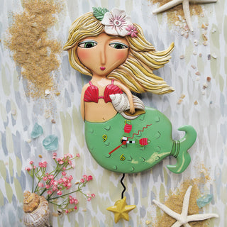 Allen Designs: Shelley Mermaid Clock sparkle-castle