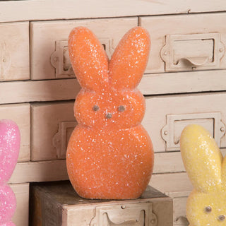 Bethany Lowe: Peeps Orange Bunny Figurine sparkle-castle