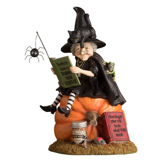 Bethany Lowe Halloween: How to Train Your Black Cat Figurine sparkle-castle