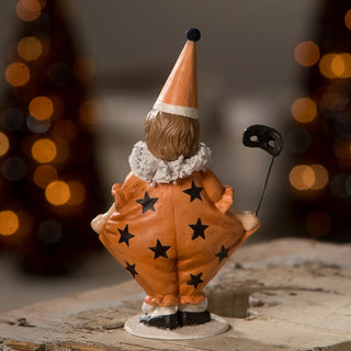 Bethany Lowe: Halloween Masquerade Clown Girl Figurine sparkle-castle