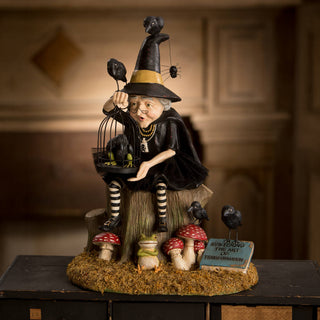 Bethany Lowe Halloween: Transformation Failure Witch Figurine sparkle-castle
