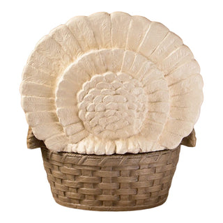 Bethany Lowe: Thanksgiving Vintage Turkey Basket Container sparkle-castle