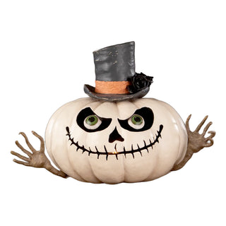 Bethany Lowe Halloween: Mr. Gourdy Pumpkin Figurine sparkle-castle