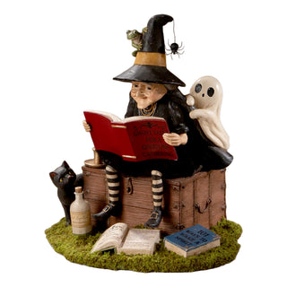Bethany Lowe Halloween: Ghost Stories Witch Figurine sparkle-castle