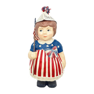 Bethany Lowe: Patriotic Betsy Large Figurine sparkle-castle