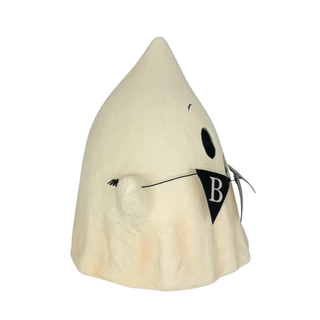 Bethany Lowe Halloween: Luminary Boo Ghost with Banner sparkle-castle