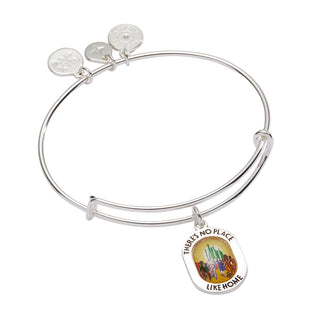 Alex and Ani: The Wizard of Oz™ "There's No Place Like Home" Bangle: Silver sparkle-castle