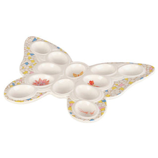 Dolly Parton Jwled Mosaic 12In Butterfly Egg Plate Rm sparkle-castle