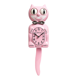 Kit-Cat Klock: Retro Pink Kitchen Edition Clock sparkle-castle