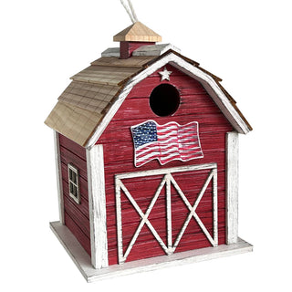 Old Glory Barn Birdhouse sparkle-castle