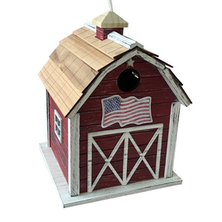 Old Glory Barn Birdhouse sparkle-castle