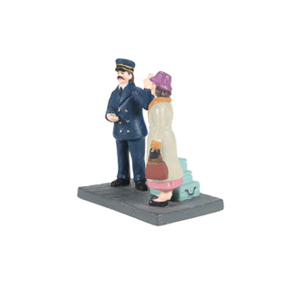Department 56 Christmas in The City Village Accessory: Calling For A Porter sparkle-castle