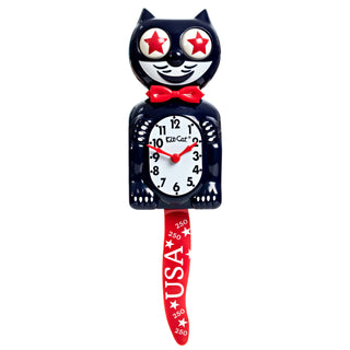 Old Glory Special Edition Kit-Cat Klock sparkle-castle