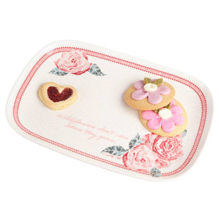 Dolly Parton Jwled Mosaic 15In Tray Pink Roses Open Stock sparkle-castle