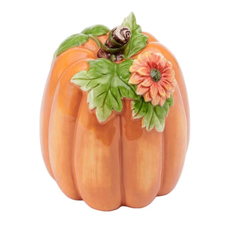 Fitz & Floyd Fall Harvest Flower Pumpkin Open Stock: Hand Painted / Earthenware / Harvest sparkle-castle