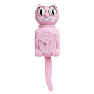 Bubblegum Pink Lady Kit-Cat Klock sparkle-castle
