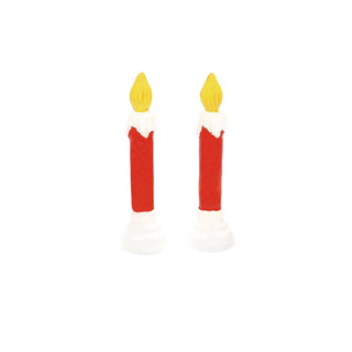 Department 56 Cross Product Village Accessory: Blow Mold Candles, Set of 2 sparkle-castle