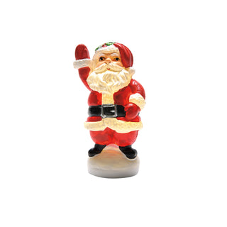 Department 56 Cross Product Village Accessory: Blow Mold Santa sparkle-castle