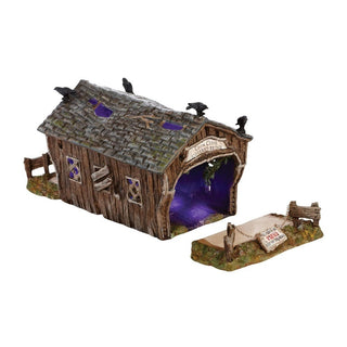 Department 56 Cross Product Village Accessory: Crow Creek Covered Bridge, Set of 3 sparkle-castle