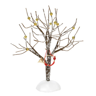 Department 56 Cross Product Village Accessory: Eleven Pipers Piping Tree sparkle-castle