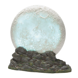 Department 56 Cross Product Halloween Village Accessory: Full Moon Lit Backdrop sparkle-castle