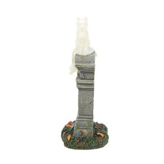 Department 56 Cross Product Halloween Village Accessory: Kit E Kat Tombstone sparkle-castle