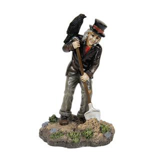 Department 56 Cross Product Halloween Village Accessory: Quote The Raven, Dig Some More sparkle-castle