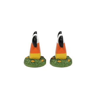 Department 56 Disney Snow Village Accessory: Candy Corn Topiaries, Set of 2 sparkle-castle