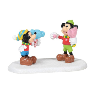 Department 56 Disney Snow Village Accessory: Cotton Candy Delight sparkle-castle
