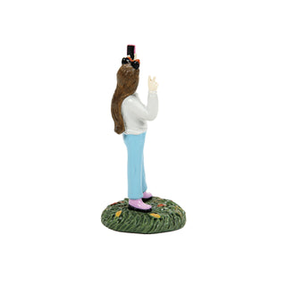 Department 56 Disney Snow Village Halloween Accessory: Visiting The Park, Set of 3 sparkle-castle