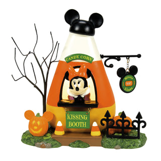 Department 56 Disney Snow Village Halloween: Minnie's Kissing Booth sparkle-castle