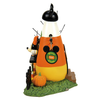Department 56 Disney Snow Village Halloween: Minnie's Kissing Booth sparkle-castle