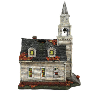 Department 56 Elvira Village: Fallen Church of Fallwell, Set of 2 sparkle-castle
