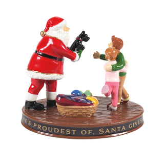 Department 56 Original Snow Village Accessory: Santa Comes To Town 2024 sparkle-castle