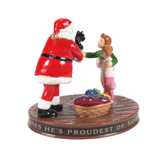 Department 56 Original Snow Village Accessory: Santa Comes To Town 2024 sparkle-castle