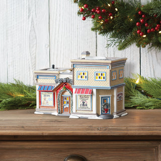 Department 56 Original Snow Village: Pet & Vet sparkle-castle