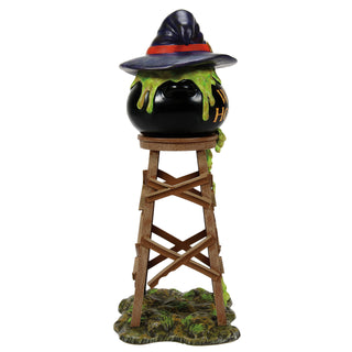 Department 56 Snow Village Halloween Accessory: Witch Hollow Water Tower sparkle-castle