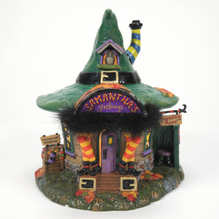 Department 56 Snow Village Halloween: Samantha's Boo-Tique sparkle-castle