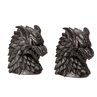 Department 56 Studio Brands: Game of Thrones House Stark Bookends sparkle-castle