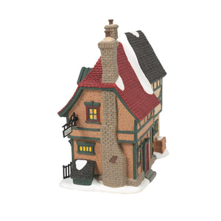 Department 56 Dickens A Christmas Carol Village: Christmas Carol Cornhill Shops sparkle-castle