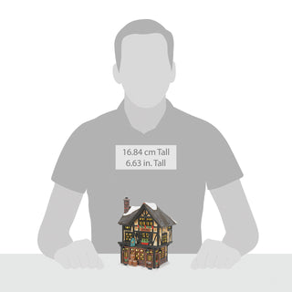 Department 56 Dickens Snow Village: Ye Olde Goat Pub sparkle-castle