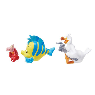 Disney Showcase: The Little Mermaid Pals Mini Figurines, Set of 3 sparkle-castle